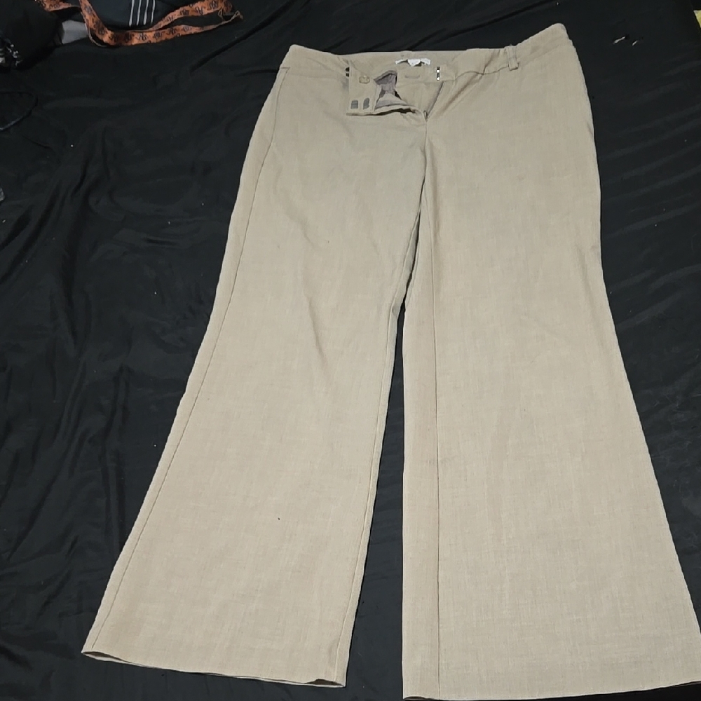 New York & Company Beige Stretch Trousers